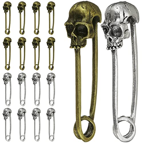 20 Stücke Sicherheitsnadel Schädel Kopf Halloween DIY Schmuck Totenkopf Brosche Broschennadel Pullover Clips Damen Schmucknadeln Vintage Strickjacke Clips Brosche Pin für Deko 20 Stücke Sicherheitsnadel Schädel Kopf Halloween DIY Schmuck Totenkopf Brosche Broschennadel Pullover Clips Damen Schmucknadeln Vintage Strickjacke Clips Brosche Pin für Deko von Ciieeo