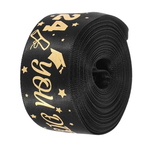 Ciieeo 1 Rolle Abschlussfeier Geschenkverpackungsband Yards Schwarzes Dekorationsband für Diy Wreaths Party und Hochzeitsdekoration für Schulabschluss und Besondere Anlässe Ciieeo 1 Rolle Abschlussfeier Geschenkverpackungsband Yards Schwarzes Dekorationsband für Diy Wreaths Party und Hochzeitsdekoration für Schulabschluss und Besondere Anlässe von Ciieeo