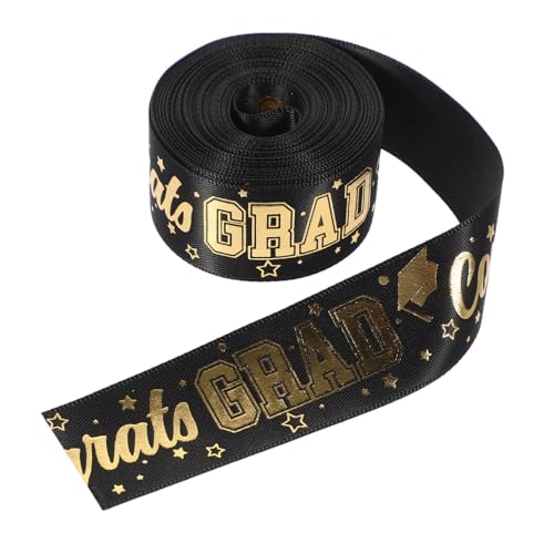 Ciieeo 1 Rolle Abschlussgeschenk Band Yards Schwarzes Satin Dekorationsband Diy Geschenkverpackungsband für Abschlussfeiern Babypartys und Dekorationen Langlebig und Vielseitig Einsetzbar Ciieeo 1 Rolle Abschlussgeschenk Band Yards Schwarzes Satin Dekorationsband Diy Geschenkverpackungsband für Abschlussfeiern Babypartys und Dekorationen Langlebig und Vielseitig Einsetzbar von Ciieeo
