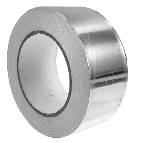 Ciieeo 1 Rolle Folienband Klebeband aus Aluminiumfolie Thermoband leitfähiges Aluminiumband Aluminiumbänder Aluminiumfolienklebeband hitzebeständig Aluminiumband zur Abschirmung von Ciieeo