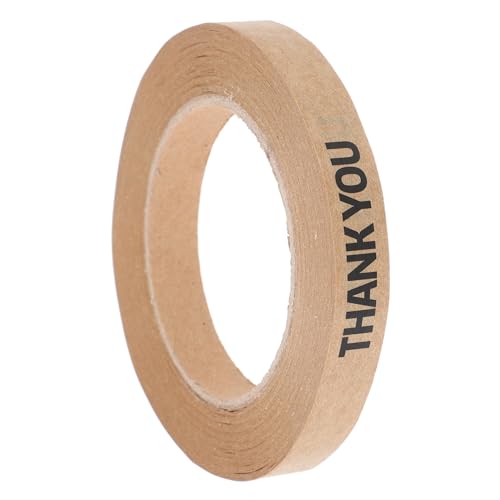 Ciieeo 1 Rolle Kraftpapierdichtungsband Klebeband Kaffeetassen Bandbeutelversiegelung Packbänder Packband Aus Papier Süßes Paketband Verpackungsdichtbänder Blumenband Hüllband Abdichtband von Ciieeo