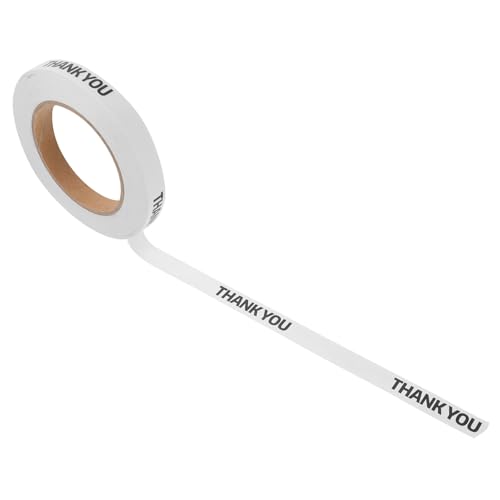 Ciieeo 1 Rolle Takeaway -versiegelungsband Runden Klebeband Für Kleine Unternehmen Klebebänder Für Verpackungsbeutel Beutelverschlussbänder Abdichtband Band Umwickeln Papier Weiß Ciieeo 1 Rolle Takeaway -versiegelungsband Runden Klebeband Für Kleine Unternehmen Klebebänder Für Verpackungsbeutel Beutelverschlussbänder Abdichtband Band Umwickeln Papier Weiß von Ciieeo