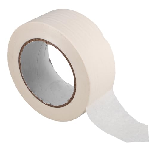 Ciieeo 1 Rolle Weißes Band Abdeckpapier Bemalen Farbband Klebeband Dekorieren Klebrig Automobil Abdeckung Maske Streifen Karosserie Zweck Fahrzeug Abdeckband Mit Geringer Klebkraft von Ciieeo