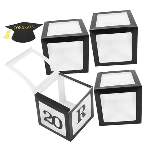 Ciieeo 1 Satz Abschlussfeier Dekorationen Kindergarten -abschlussballonboxen Grad Partyzubehör Abschlussfeier Ballon Graduierungsaufsätze Für Tische Abschlussdekorationen Schwarz Papier Ciieeo 1 Satz Abschlussfeier Dekorationen Kindergarten -abschlussballonboxen Grad Partyzubehör Abschlussfeier Ballon Graduierungsaufsätze Für Tische Abschlussdekorationen Schwarz Papier von Ciieeo