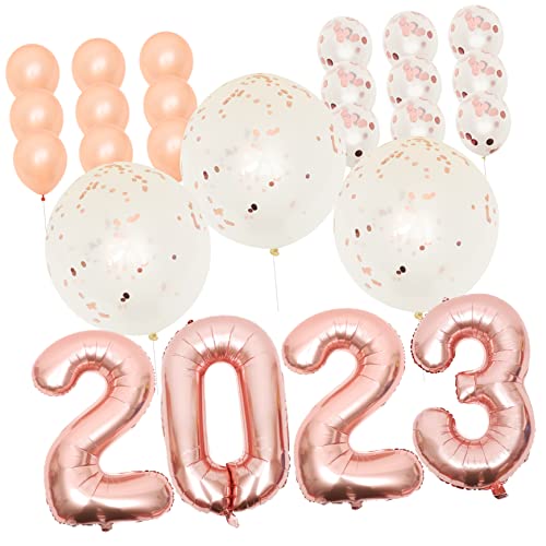 Ciieeo Luftballons Ornament 2023 Graduierung Dekorationen Party Luftballons Set Graduierung Party Liefert Decke Streamer von Ciieeo