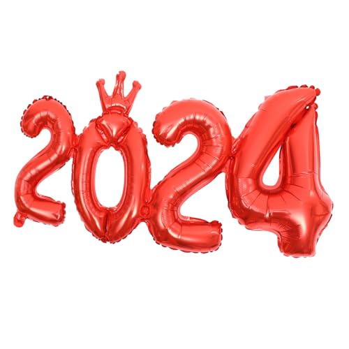 Ciieeo 1 Satz Folienballons Aluminiumfolie Ballondekoration für Neujahr Abschlussfeier Geburtstagsfeier Rote Krone Luftballons für Festliche Anlässe Ciieeo 1 Satz Folienballons Aluminiumfolie Ballondekoration für Neujahr Abschlussfeier Geburtstagsfeier Rote Krone Luftballons für Festliche Anlässe von Ciieeo