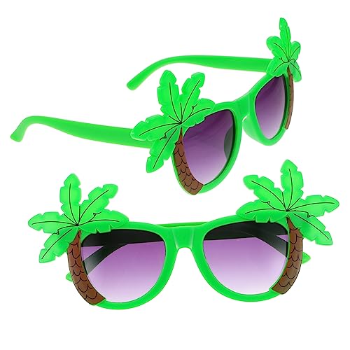 Ciieeo 1 Satz Hawaiian Partybrillen Lustige Sommerbrille Für Strandpartys Karneval Festivals Leichte Sichere Und Langlebige Sonnenbrillen Mit Kokosnuss Design Für Erwachsene 2 Stück von Ciieeo