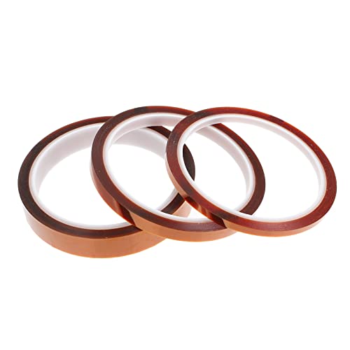 Ciieeo 1 Satz Hitzebeständiges Klebeband Polyimid Wärmeband Für Sublimation Für Elektronikreparatur Löten Diy Projekte Hohe Temperaturbeständigkeit Leicht Abziehbar 3rollen Ciieeo 1 Satz Hitzebeständiges Klebeband Polyimid Wärmeband Für Sublimation Für Elektronikreparatur Löten Diy Projekte Hohe Temperaturbeständigkeit Leicht Abziehbar 3rollen von Ciieeo