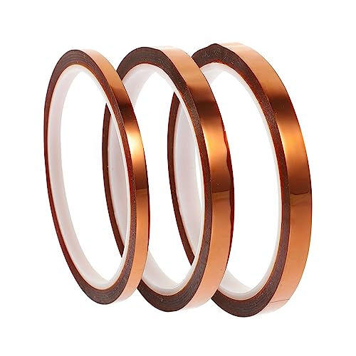 Ciieeo 1 Satz Hochtemperatur Isolierband Thermoband Für Elektronik Schweißen Beschichtung Verpackung Hochwertiges Langlebiges Klebeband Für Präzise Anwendungen Optionen 3rollen von Ciieeo