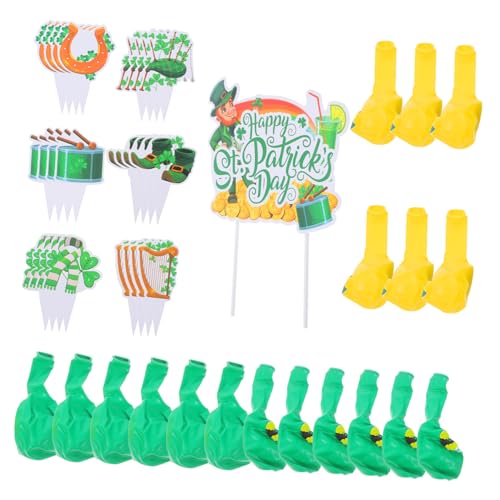 Ciieeo St. Patrick's Ballon-dekorationen Party-zubehör Für Das Irische Festival 43-teiliges Ballon-kuchen-topper-set Party-layout-zubehör Irisches Themen- von Ciieeo