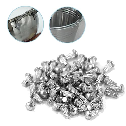 Ciieeo 1 Satz Knurled Solid Rivets Halbkreis Signage Befestigungsnägel Silber Robuste Langlebige Vielseitig Einsetzbare Verbindungselemente Für Schilder Und Kunstplatten 1500 Stück von Ciieeo
