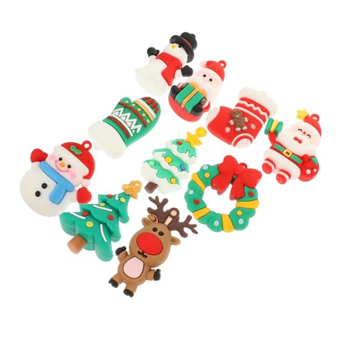 Ciieeo 1 Satz Kuchen Backen Dekoration Weihnachtsdekoration Weihnachtsschmuck Für Weihnachtsessen Tischdekoration Weihnachtsbaumschmuck Tisch Weihnachtsdekoration 10 Stück von Ciieeo
