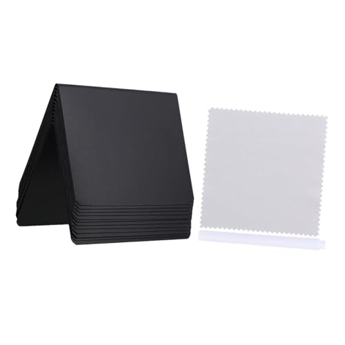 Ciieeo 1 Satz Löschbare Preisschildkarte Catering -Vorräte Mini-Tafelschilder für den Tisch Heimschulzubehör Desktop-Namensschild kleine Einzelhandelsschilder Kleine Tafel Plastik Schwarz von Ciieeo