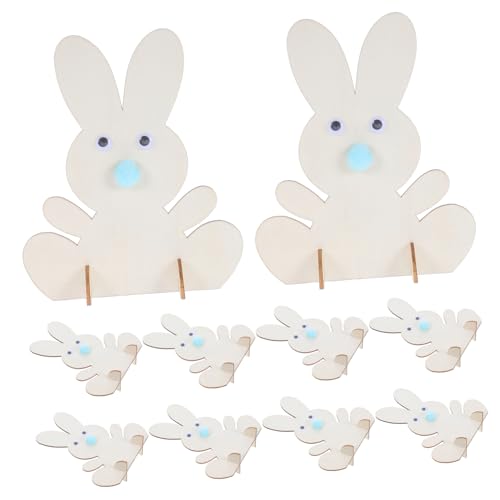 Ciieeo 1 Satz Osterhasen-Dekoration Holzausschnitte für Handwerk Bunny Craft Holzkaninchen Ostern DIY Holzmalerei Hasenausschnitt aus Holz Tischdekoration Hase aus Holz Holzhasen Bommel Ciieeo 1 Satz Osterhasen-Dekoration Holzausschnitte für Handwerk Bunny Craft Holzkaninchen Ostern DIY Holzmalerei Hasenausschnitt aus Holz Tischdekoration Hase aus Holz Holzhasen Bommel von Ciieeo