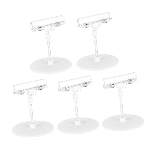 Ciieeo 1 Satz Preisschild Clips Transparente Etikettenhalter Für Supermarkt Werbung Praktischer Schildhalter Für Tische Geschäfte Restaurants Veranstaltungen 5 Stück von Ciieeo
