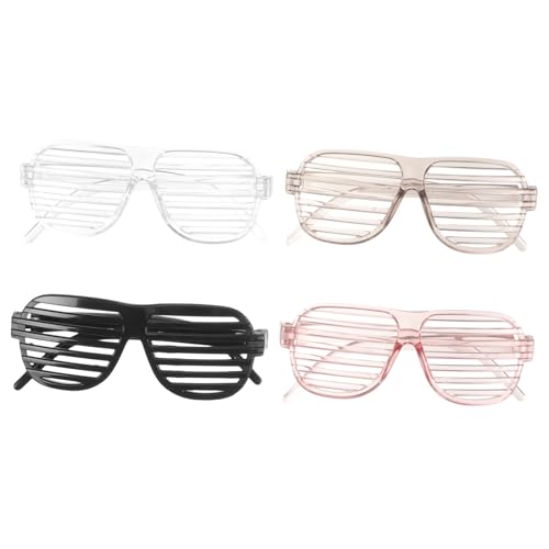 Ciieeo 1 Satz Shutter-brille Gläser Partybrille Jalousienbrille 4 Stück von Ciieeo