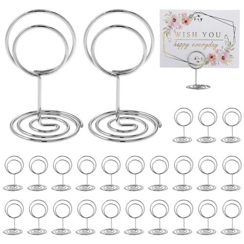 Ciieeo 1 Satz Tischkartenhalter Aus Runde Form Stabiler Fotohalter Für Hochzeit Restaurant Und Veranstaltungen Für Namensschilder Notizen Und Fotos 50 Stück Ciieeo 1 Satz Tischkartenhalter Aus Runde Form Stabiler Fotohalter Für Hochzeit Restaurant Und Veranstaltungen Für Namensschilder Notizen Und Fotos 50 Stück von Ciieeo