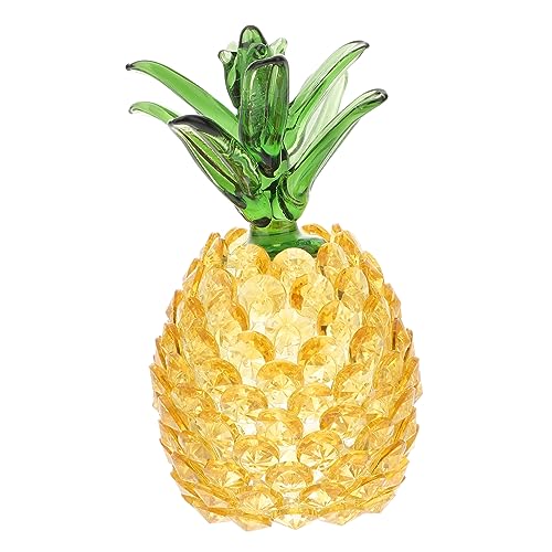 Ciieeo 1 Stück Kristall Ananas Tischdekoration Kunstvolles Ornament für Büro Zuhause Handgefertigte für Feiertage Anlässe Ciieeo 1 Stück Kristall Ananas Tischdekoration Kunstvolles Ornament für Büro Zuhause Handgefertigte für Feiertage Anlässe von Ciieeo