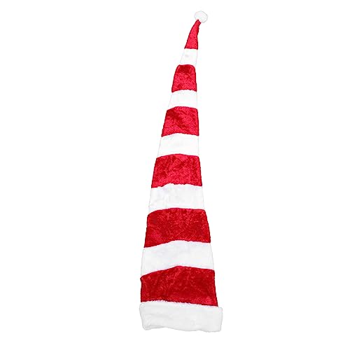 Ciieeo 1 Stück Lange Weihnachtsmannmütze aus Plüsch Weihnachtsdekoration Warm und Hautfreundlich für Partys und Fotoshootings Langlebiges Material für Festliche Anlässe von Ciieeo