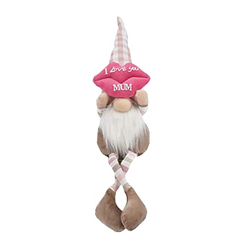 Ciieeo 1 Stück Muttertags GNOME Puppe Dekoration Kreatives Plüsch GNOME für Vielseitig Einsetzbar für Schlafzimmer und Fotorequisite Handgefertigt und Leicht für Besondere Am Muttertag von Ciieeo
