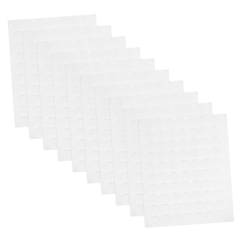 Ciieeo 10 Blatt Doppelseitiges Klebepad Punkte Doppelt Runde Aufkleberetiketten Dots -aufkleber Runder Aufkleber Runde Punktaufkleber Basteln Sie Klebrige Werkzeuge Klare Aufkleber Acryl von Ciieeo