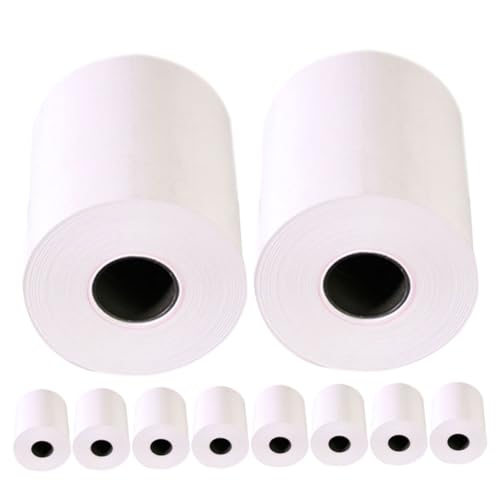 Ciieeo 10 Rollen Kassiererdruckpapier Bedruckbares Thermotransferpapier Thermodruckpapier Thermodruckerbeleg Quittung Thermopapier Druckerpapier Quittungspapier Kopieren Weiß von Ciieeo