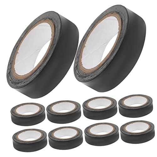 Ciieeo 10 Rollen Pack PVC Isolierband Elektrisches Klebeband für Kabelreparatur für Innen Außeneinsatz für Elektriker Heimwerker von Ciieeo