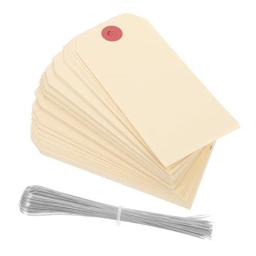 Ciieeo 10 Sätze Manila Preisschilder Mit Draht Beschreibbare Versandanhänger Für Verpackung Versand Und Kreative Projekte Für Organisation Und Etikettierung 100 Stück * 10 Ciieeo 10 Sätze Manila Preisschilder Mit Draht Beschreibbare Versandanhänger Für Verpackung Versand Und Kreative Projekte Für Organisation Und Etikettierung 100 Stück * 10 von Ciieeo