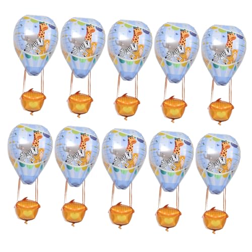 Ciieeo 10 Stück Aluminium Folienballons Heißluftballon Deko für Shower Geburtstagsfeiern Robust und Leicht für Vielseitige Anlässe Farbenfrohes Design für und Außenbereich Ciieeo 10 Stück Aluminium Folienballons Heißluftballon Deko für Shower Geburtstagsfeiern Robust und Leicht für Vielseitige Anlässe Farbenfrohes Design für und Außenbereich von Ciieeo