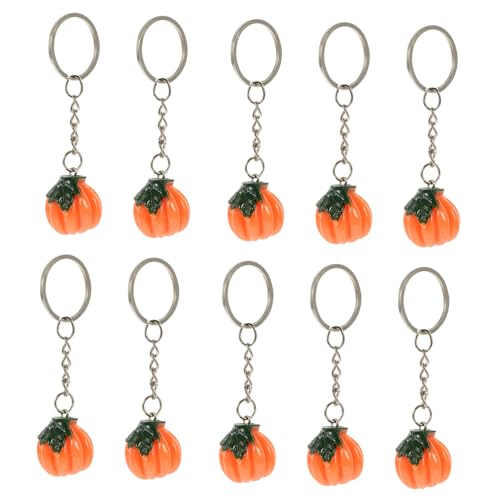 Ciieeo 10 Stück Dekorativer Kürbis Schlüsselanhänger Kreative Kürbis Charms für Taschen Rucksäcke und Schlüsselorganisation Halloween Deko und Ciieeo 10 Stück Dekorativer Kürbis Schlüsselanhänger Kreative Kürbis Charms für Taschen Rucksäcke und Schlüsselorganisation Halloween Deko und von Ciieeo