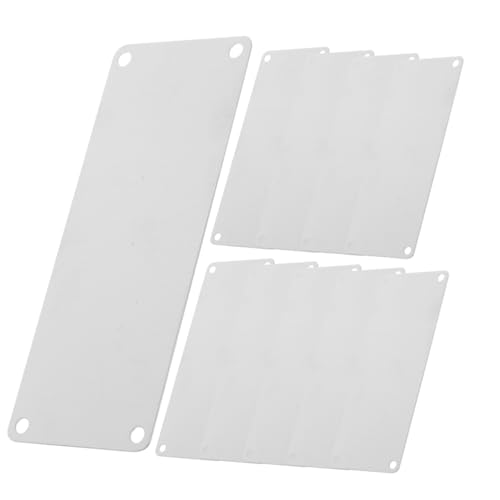 Ciieeo 10 Stück Edelstahl Beschilderung Gravur Türschild DIY Blankes Schild Metallschilder Zum Gravieren Metallstempel Blankes Schild Metalltürschild Metallschilder Edelstahl von Ciieeo