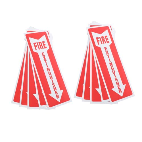 Ciieeo 10 Stück Feuerlöscher Logo Aufkleber Feuerlöscher Feuerlöscher Zeichen Feuerlöscher Etikett Selbstklebender Feuerlöscher Aufkleber Feuerlöscher Aufkleber von Ciieeo