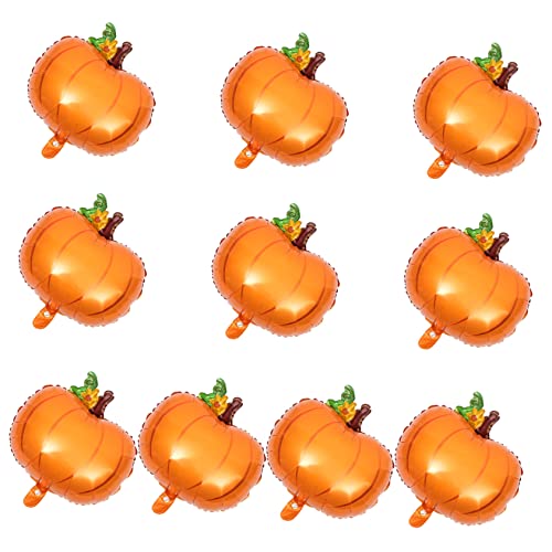 Ciieeo 10 Stück Große Aluminiumfolie Kürbisballons Herbst Thema Dekoration für Thanksgiving Feiern Luftballons für Partys und Ciieeo 10 Stück Große Aluminiumfolie Kürbisballons Herbst Thema Dekoration für Thanksgiving Feiern Luftballons für Partys und von Ciieeo
