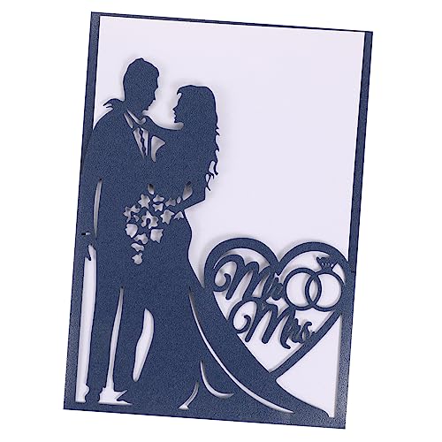 Ciieeo 10 Stück Kreative Hochzeitseinladungen Romantische Karten mit Durchbrochenem Design für Hochzeiten und Valentinstag aus Hochwertigem Spezialpapier Zartes Muster Finish Ciieeo 10 Stück Kreative Hochzeitseinladungen Romantische Karten mit Durchbrochenem Design für Hochzeiten und Valentinstag aus Hochwertigem Spezialpapier Zartes Muster Finish von Ciieeo