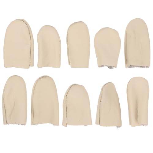 Ciieeo 10 Stück PU-Leder Fingerhut Fingerschutz Abdeckungen Nadelfilz Daumenschutz für Handwerk Nähzubehör Ciieeo 10 Stück PU-Leder Fingerhut Fingerschutz Abdeckungen Nadelfilz Daumenschutz für Handwerk Nähzubehör von Ciieeo