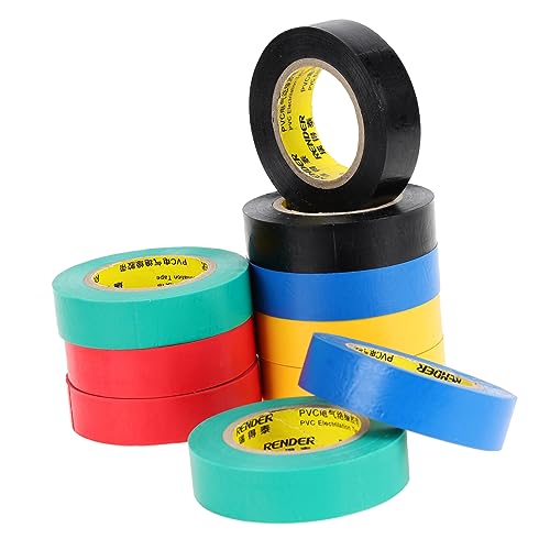 Ciieeo 10 Stück PVC -Isolationsband rotes Isolierband Wärmeband elektrisches Band Abdeckung Weiß Streifen Elektroband farbig schwarzes Isolierband elektisches Klebeband Drahtband Bunt Ciieeo 10 Stück PVC -Isolationsband rotes Isolierband Wärmeband elektrisches Band Abdeckung Weiß Streifen Elektroband farbig schwarzes Isolierband elektisches Klebeband Drahtband Bunt von Ciieeo