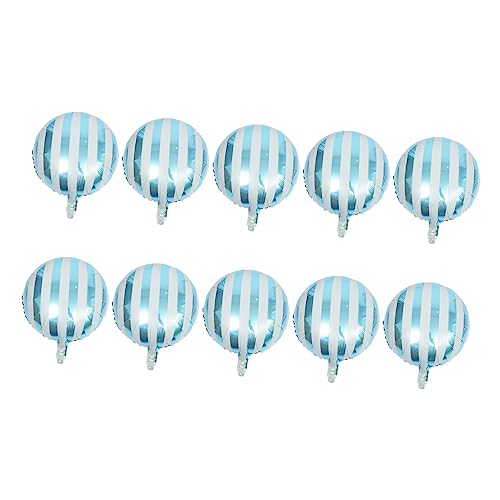Ciieeo 10 Stück Runde Gestreifte Folienballons Candy Farben für Geburtstagsfeiern und Babypartys für Festliche Dekorationen Strapazierfähig und Sicher zu Verwenden Ciieeo 10 Stück Runde Gestreifte Folienballons Candy Farben für Geburtstagsfeiern und Babypartys für Festliche Dekorationen Strapazierfähig und Sicher zu Verwenden von Ciieeo
