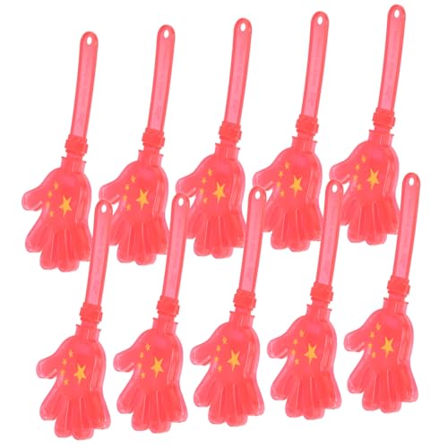 Ciieeo 10 Stück Teiliges Handklatscher aus Kunststoff Laute Stimmungsheber für Partys und Leichte Handklatschen mit Flexiblem Griff Fanartikel zum Anfeuern bei Feiern und von Ciieeo