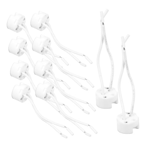 Ciieeo 10 Stück Teiliges Keramik mit Silikonkabel Vielseitige Lampenfassung für Innen Außenbeleuchtung Installieren Langlebig und Elegant Gestaltet von Ciieeo