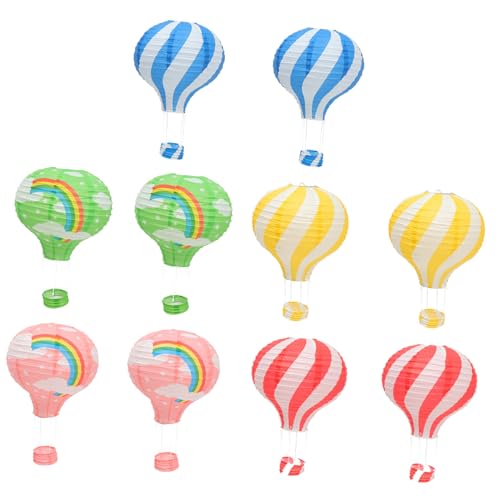 Ciieeo 10 Stück Teiliges Papier lampion Hot Air Pendants Wiederverwendbare Bunte Papier hängedekoration für Kindergeburtstag Hochzeit Kindergarten Farbenfrohe Partybeleuchtung Ciieeo 10 Stück Teiliges Papier lampion Hot Air Pendants Wiederverwendbare Bunte Papier hängedekoration für Kindergeburtstag Hochzeit Kindergarten Farbenfrohe Partybeleuchtung von Ciieeo