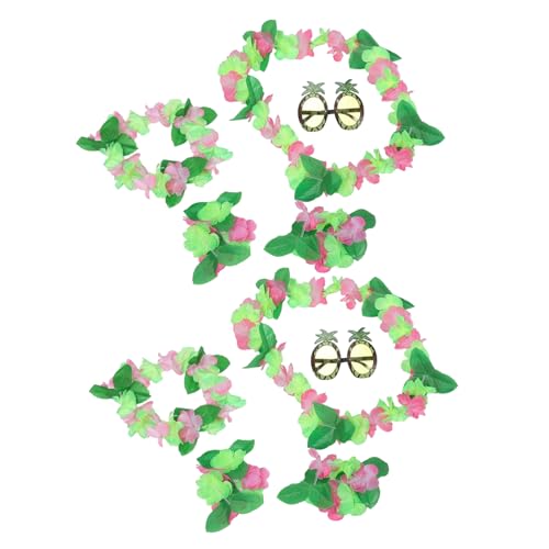 Ciieeo 10 Stück Teiliges Set Hawaiianische Blumenkränze und Ananas Sonnenbrillen für Strandpartys und Luau Dekorationen mit Grünem und Blumendesign für Sommerfeiern und Urlaubsanlässe Ciieeo 10 Stück Teiliges Set Hawaiianische Blumenkränze und Ananas Sonnenbrillen für Strandpartys und Luau Dekorationen mit Grünem und Blumendesign für Sommerfeiern und Urlaubsanlässe von Ciieeo