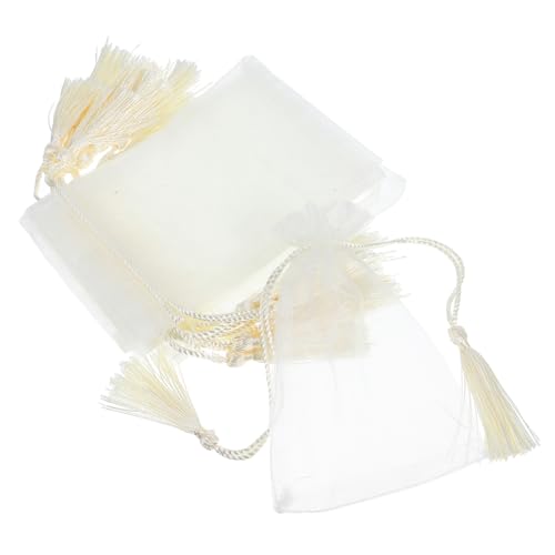 Ciieeo 10 Stück Transparente Organza Beutel mit Kordelzug und Quaste Vielseitige Geschenktaschen für Schmuck Süßigkeiten Hochzeiten und Feiern Ciieeo 10 Stück Transparente Organza Beutel mit Kordelzug und Quaste Vielseitige Geschenktaschen für Schmuck Süßigkeiten Hochzeiten und Feiern von Ciieeo