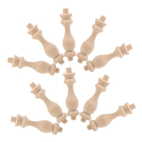 Ciieeo 10 Stück Unlackierte Holzspindeln aus für DIY Projekte Miniatur Romanpfeiler für Treppen Dekorationen und Möbelstützen Ciieeo 10 Stück Unlackierte Holzspindeln aus für DIY Projekte Miniatur Romanpfeiler für Treppen Dekorationen und Möbelstützen von Ciieeo