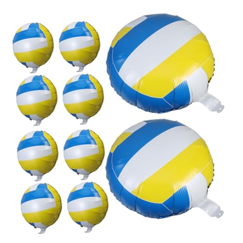 Ciieeo 10 Stück Volleyball Folienballons Sportliche Partydeko für Volleyball Geburtstagsfeiern und Strandpartys für Sportmottos und Feiern Ciieeo 10 Stück Volleyball Folienballons Sportliche Partydeko für Volleyball Geburtstagsfeiern und Strandpartys für Sportmottos und Feiern von Ciieeo