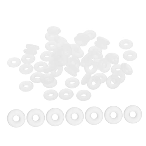 Ciieeo 100 Stück Armband Gummiring Abstandshalter für Charm-Armbänder Abstandshalter für Perlenstopper Schmuck Quetschperlen Positionierung der Distanzperlen Weiß Ciieeo 100 Stück Armband Gummiring Abstandshalter für Charm-Armbänder Abstandshalter für Perlenstopper Schmuck Quetschperlen Positionierung der Distanzperlen Weiß von Ciieeo