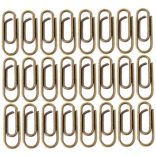 Ciieeo 100 Stück Büroklammern Aus Metall Für Büro- Und Schulbedarf Retro-clip-design Mehrzweck-dokumentenorganisatoren Ciieeo 100 Stück Büroklammern Aus Metall Für Büro- Und Schulbedarf Retro-clip-design Mehrzweck-dokumentenorganisatoren von Ciieeo