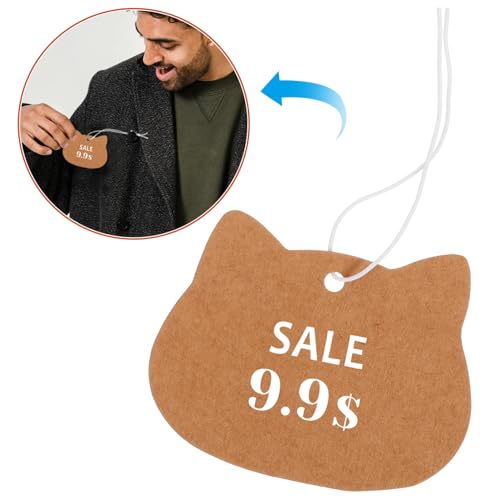 Ciieeo 100 Stück Kraftpapier Anhänger mit Elastischem Band Beschreibbare und Etikettenanhänger für Kleidung Einzelhandel und Warenkennzeichnung Vielseitig und Langlebig Ciieeo 100 Stück Kraftpapier Anhänger mit Elastischem Band Beschreibbare und Etikettenanhänger für Kleidung Einzelhandel und Warenkennzeichnung Vielseitig und Langlebig von Ciieeo