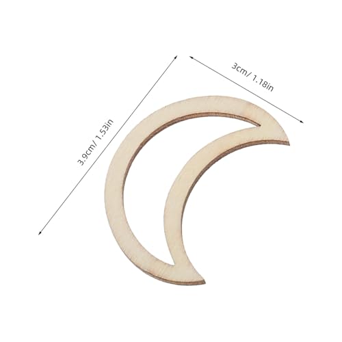 Ciieeo 100 Stück Mondförmige Holzscheiben Hohl Geschnittene Unfertige Holzdekorstücke DIY Personalisierbare Anhänger Für Schlafzimmer Büro Kreative Wanddekoration Ciieeo 100 Stück Mondförmige Holzscheiben Hohl Geschnittene Unfertige Holzdekorstücke DIY Personalisierbare Anhänger Für Schlafzimmer Büro Kreative Wanddekoration von Ciieeo