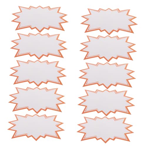 Ciieeo 100 Stück Show Label Tag Display Schilder Etiketten Preisauszeichner Etiketten Kleine Einzelhandelsschilder Schilder Verkaufsschilder Für Einzelhandelsgeschäft Papier von Ciieeo