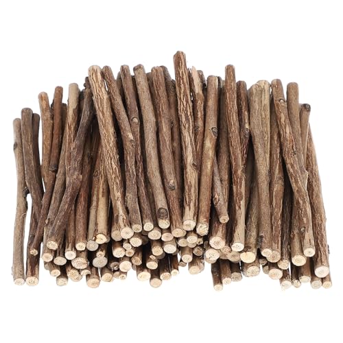 Ciieeo 100 Stück Teeholzstäbchen, 3,93 Zoll Lang, Diy-buchsbaumstäbchen zum Basteln, Foto-requisiten, Rustikale Dekorationen (holzfarbe) von Ciieeo